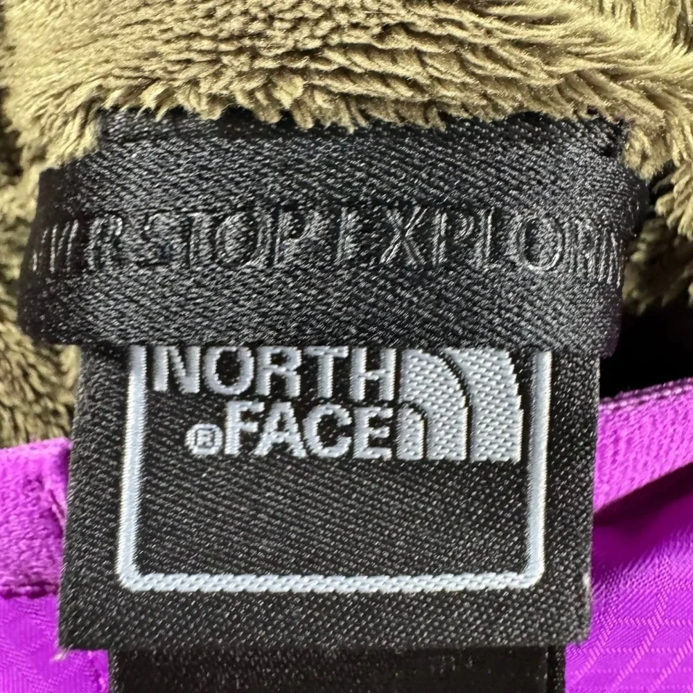 The North Face Womens Purple Ripstop Fleece Lined Hooded Jacket S12 Small Hiking
